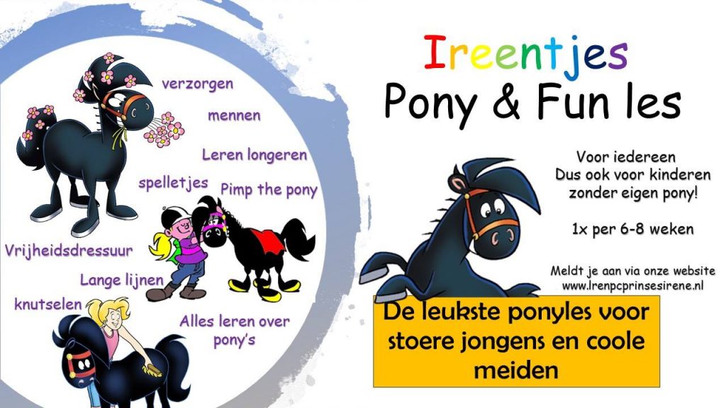 paradijs Harde wind manipuleren Pony & Fun lessen – LR & PC Prinses Irene